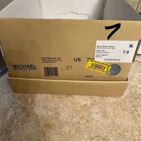 MICHAEL Michael Kors Forest Green Embossed Slip-On Loafers - Picture 6 of 6